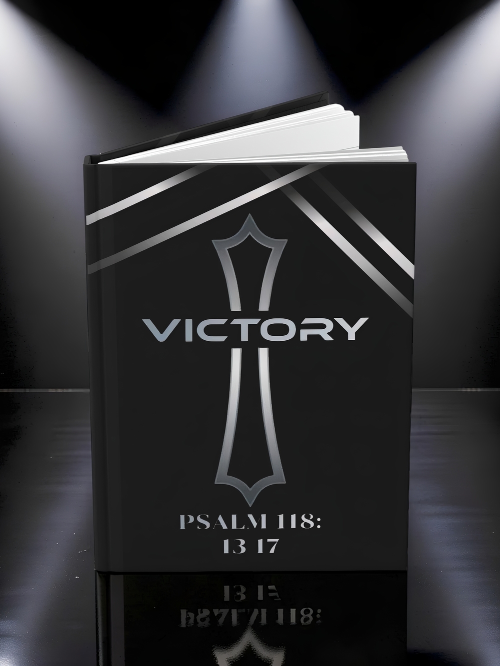 RevivalWear Brand Psalm 118 Christian Hardcover Journal -  (Black/Silver) - Picture 3 of 5